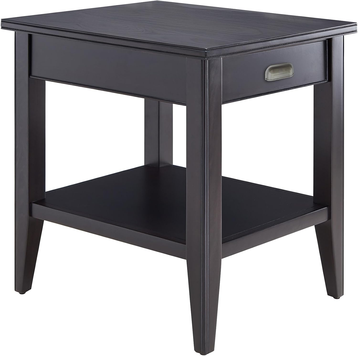 Leick Home Shield Wedge End Table, 21", Glazed Auburn