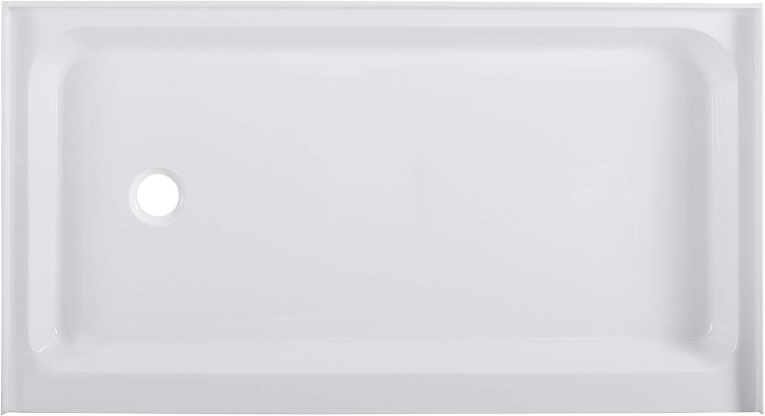 Voltaire 60" x 32" Single-Threshold, Right-Hand Drain, Shower Base in Gray