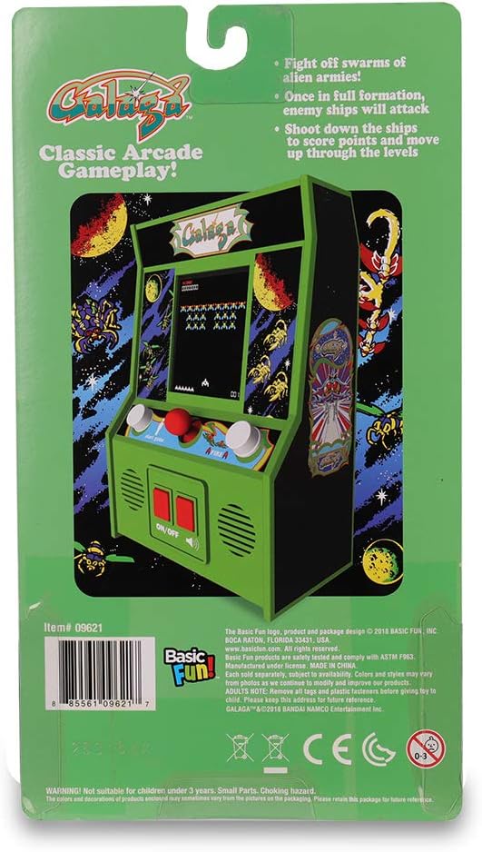 Basic Fun Galaga Mini Arcade Game (4C Screen)