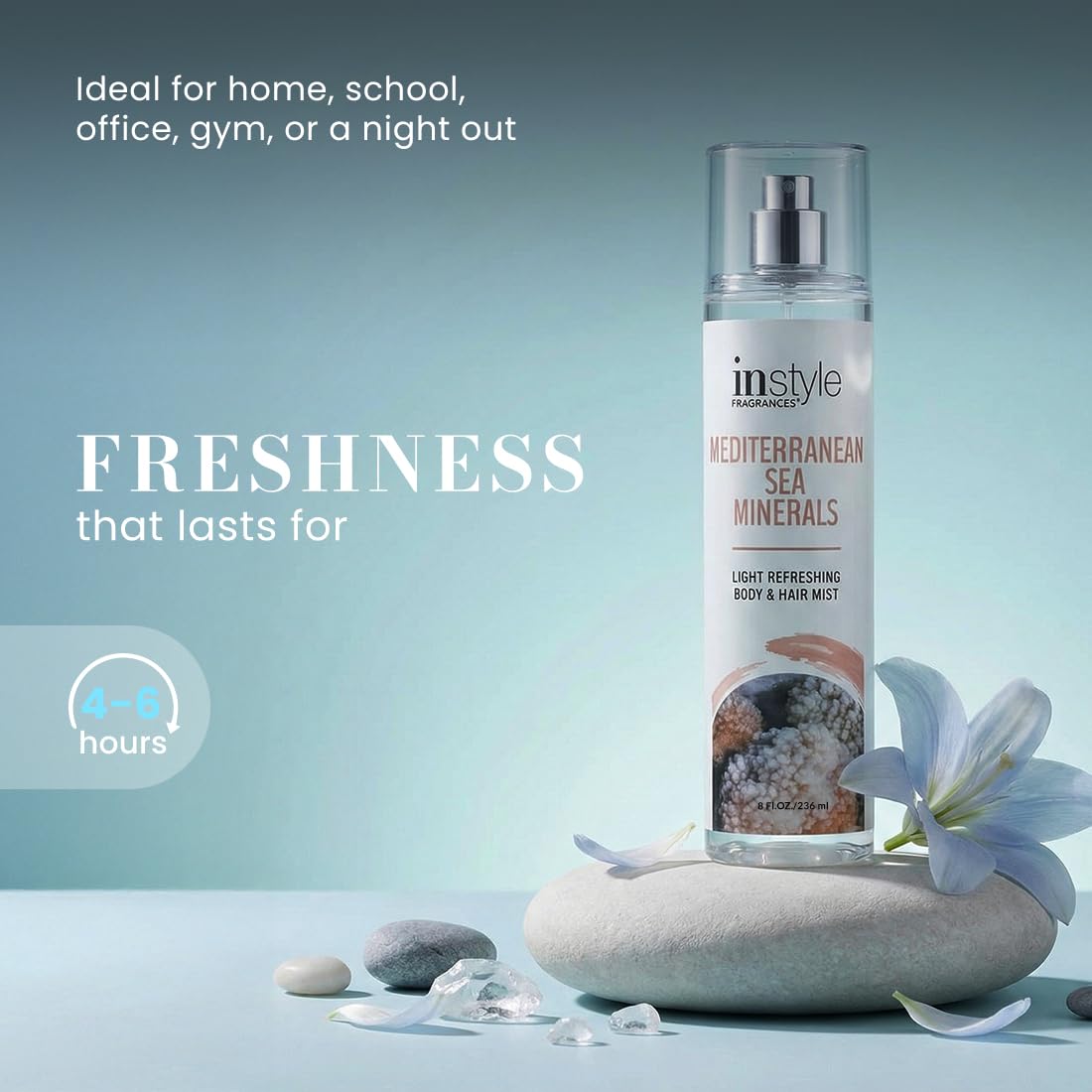 Instyle Fragrances Light Refreshing Body & Hair Mist, Tahitian Vanilla