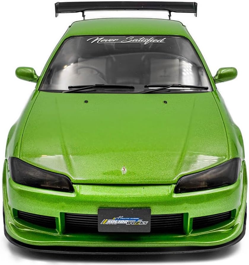 Solido Works 1:18 Scale Nissan Silvia S15 Spec-R Aero Green 1999 Diecast Model Car S1812203