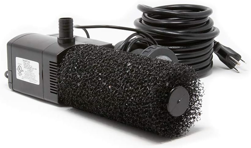 Beckett Corporation LV450T 458 GPH Submersible LED Light-Water Pump for Indoor/Outdoor Ponds, Fountains, Fish Tanks, Aquariums, and Waterfalls, Black