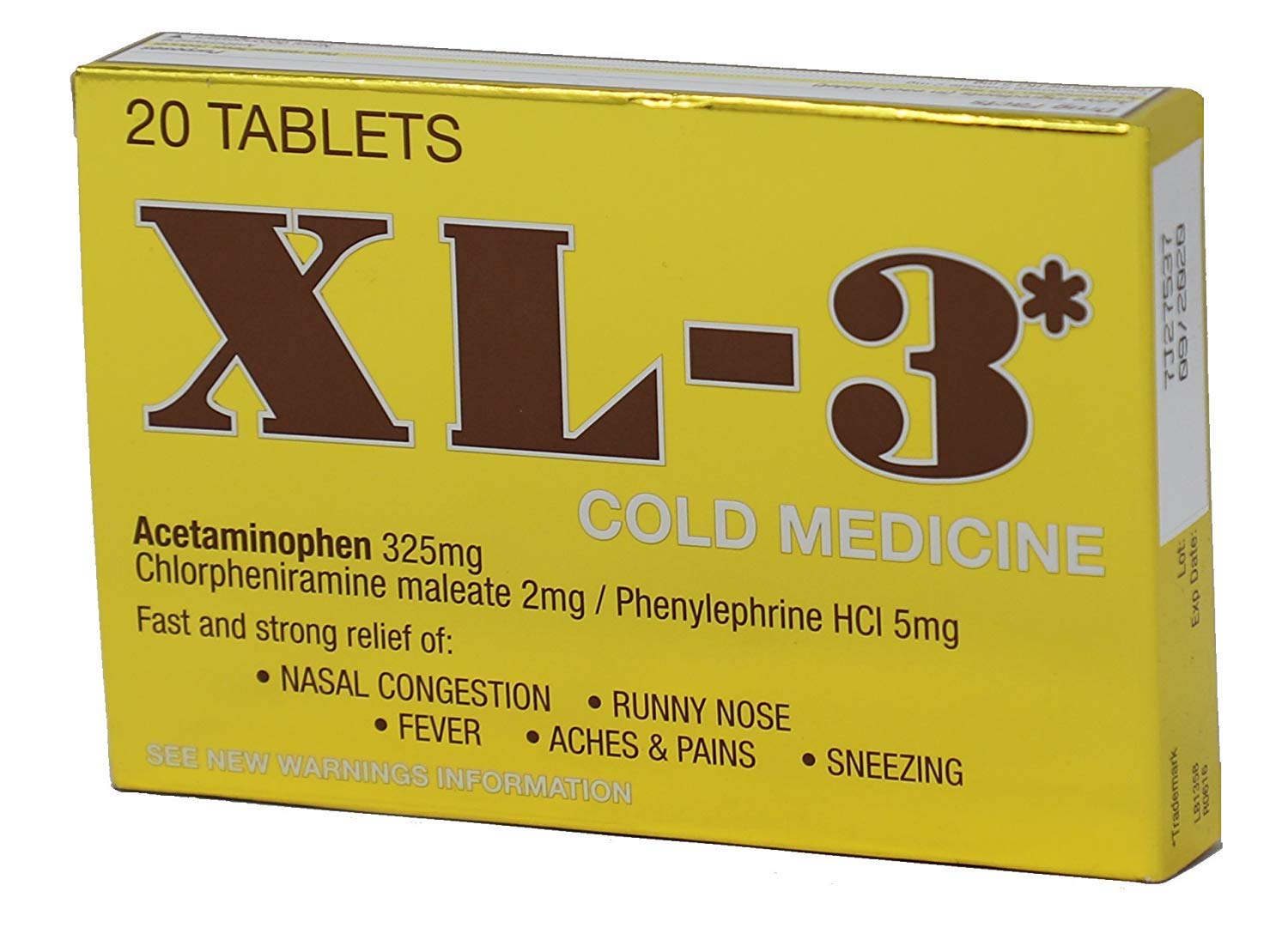 XL-3 XL-3 Cold Medicine 20 Ct