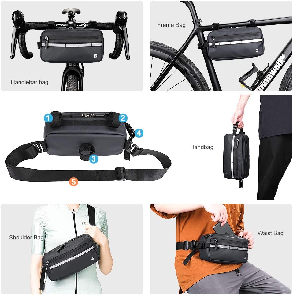 Rhinowalk Bike Bag Waterproof Bike Handlebar Bag