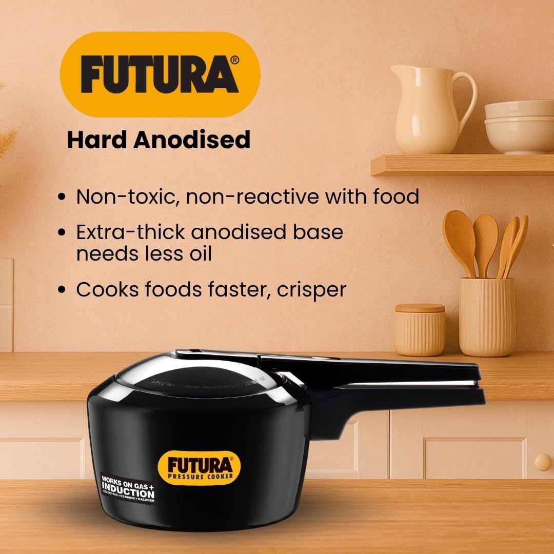 FUTURA PRESSURE COOKER, 2 Liter, GRAY