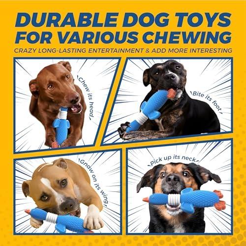 Vitscan Dog Toys for Large Dogs and Aggressive Chewers, Durable Dog Toy,5-Knot Rope Tug,Heavy Duty Chew Sturdy Cotton Knot Ropes Toy for Large Breed Dogs,Indestructible Rope for Tug-of-War Play