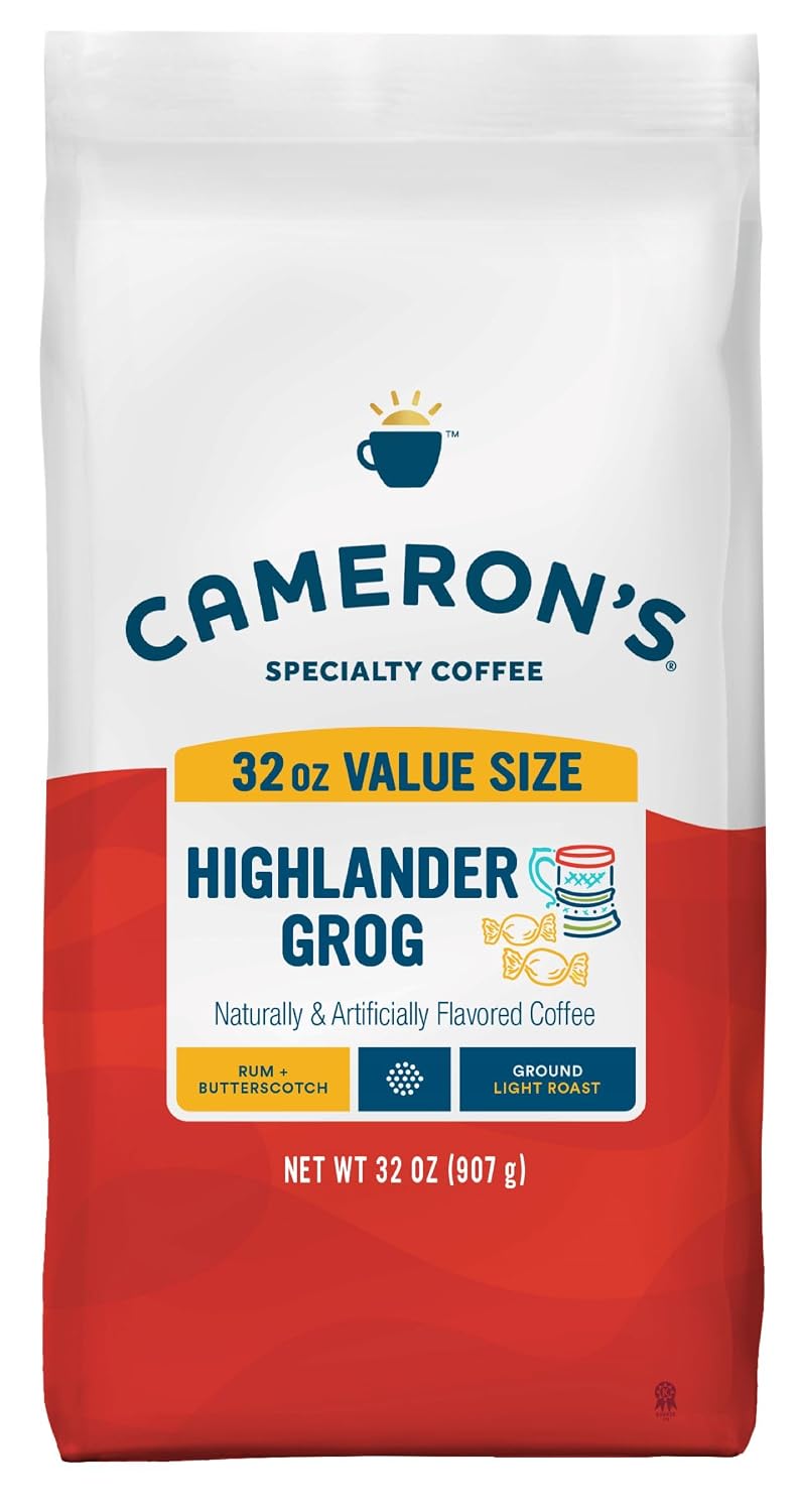 Cameron's Coffee Roasted Ground Coffee Bag, Flavored, Vanilla Hazelnut, 32 Ounce