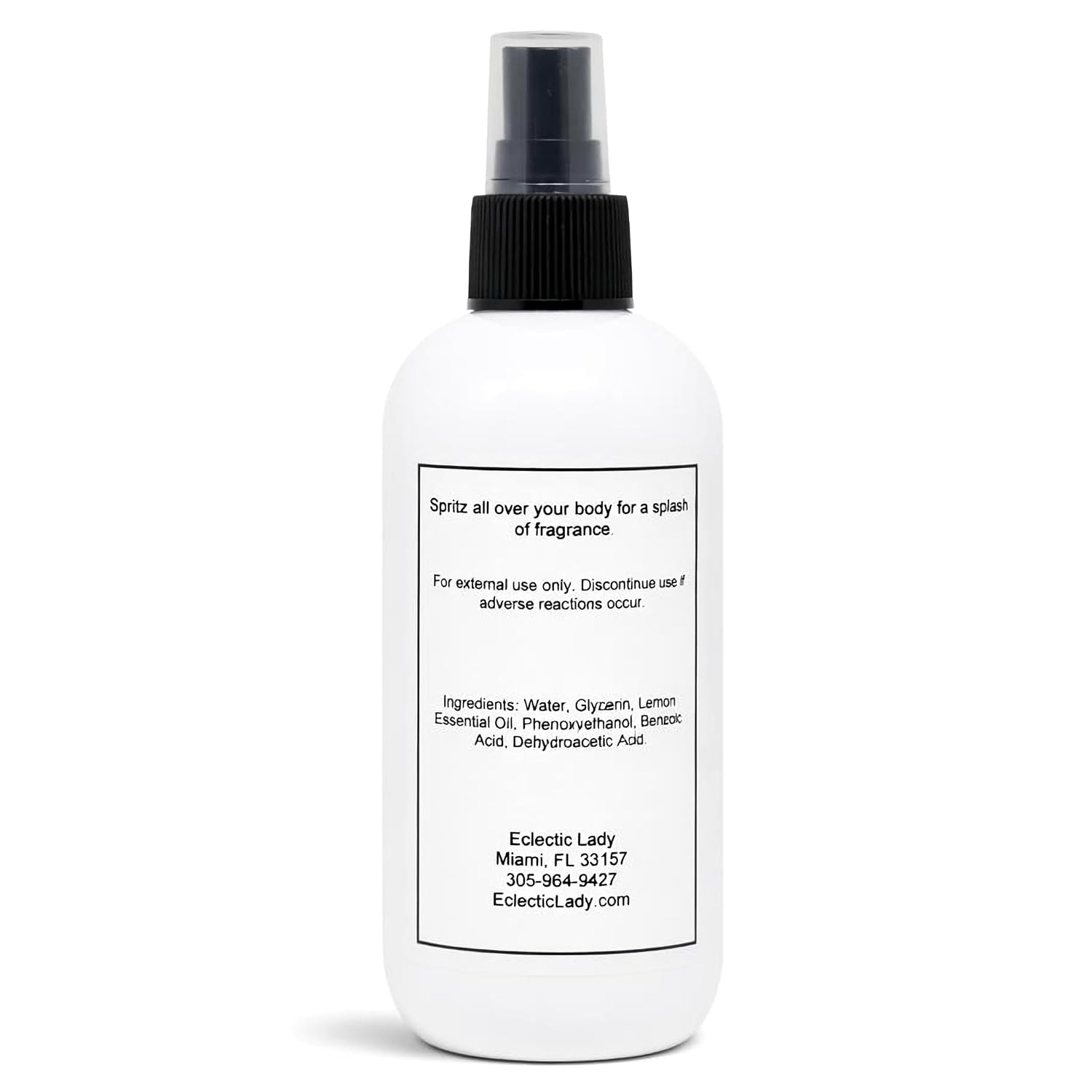 Lemon Body Spray, Double Strength, 2 ounces, Body Mist