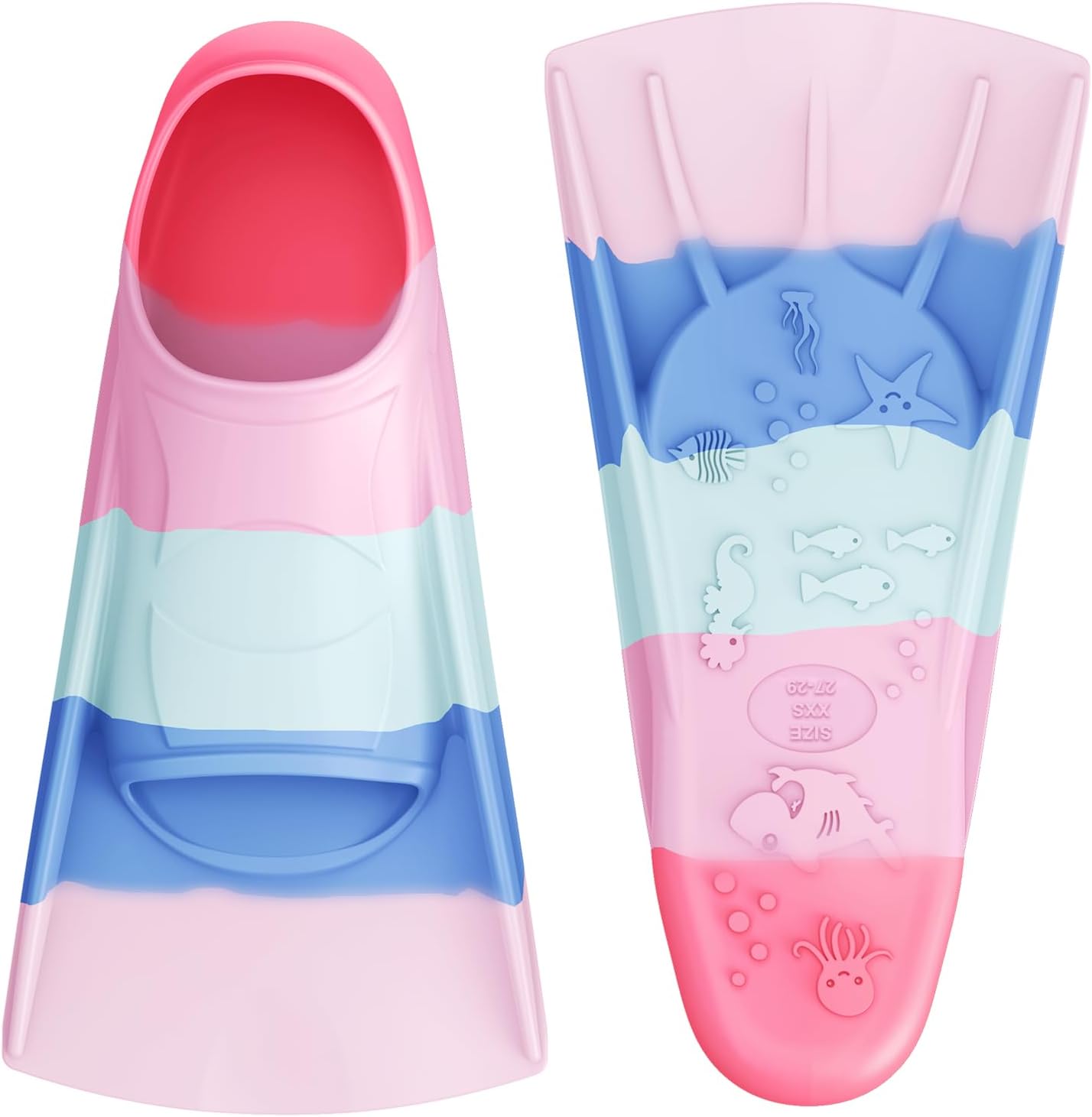 Gintenco Swim Fins, Adults & Kids Swim Training Fins for Lap Swimming