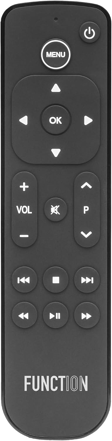 Function101 Button Remote for Apple TV (Infrared Edition) — Apple TV Replacement Remote for Apple TV 4K & All Models | Traditional Button Layout