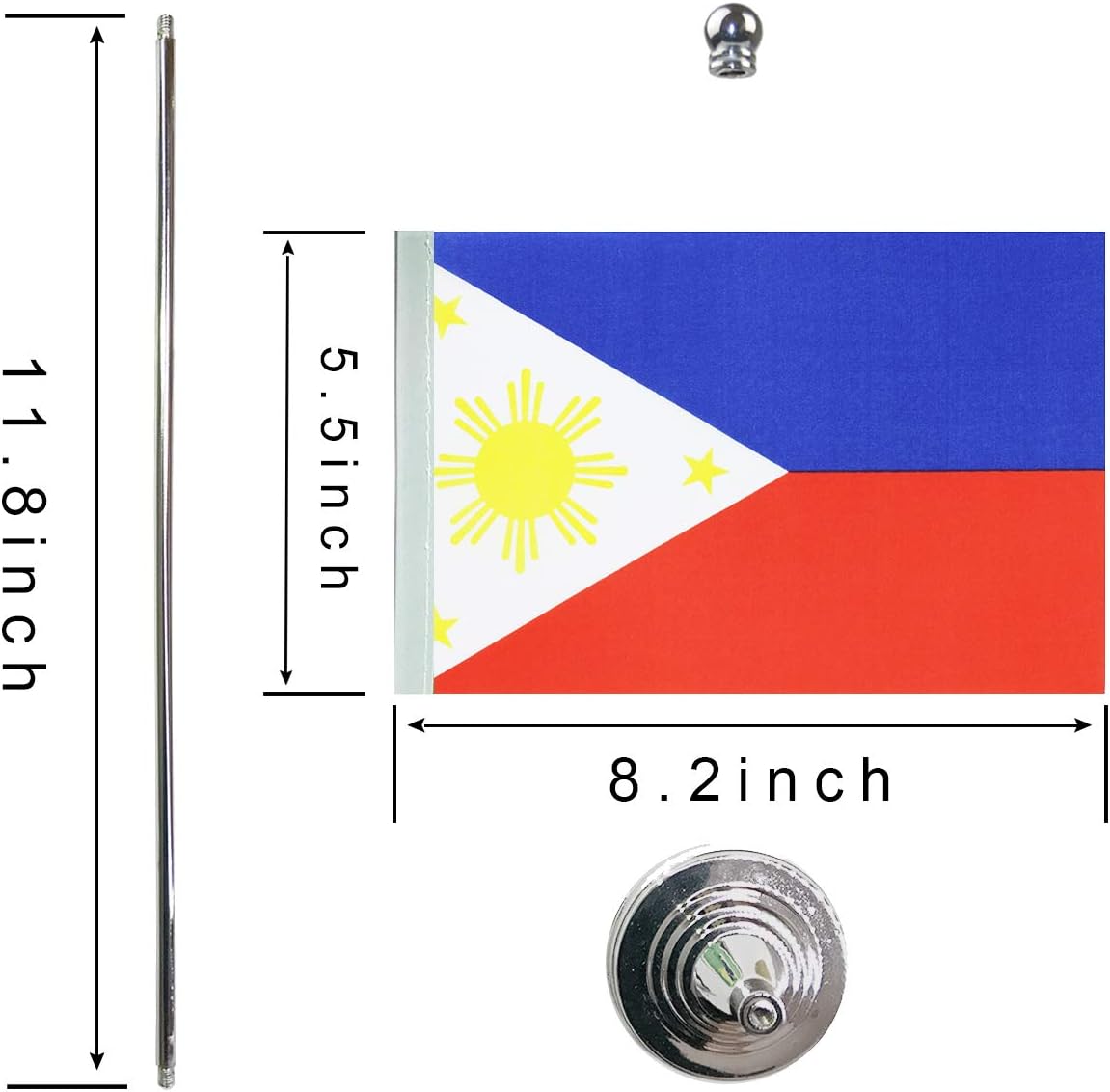 Nicaragua Flag - Table & Desk Flag, Office Decor, Festival Banners