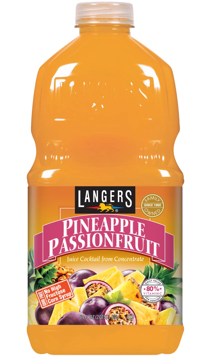 Langers Juice Cocktail, Pineapple Orange Guava, 15.2 Fl Oz (Pack of 12)