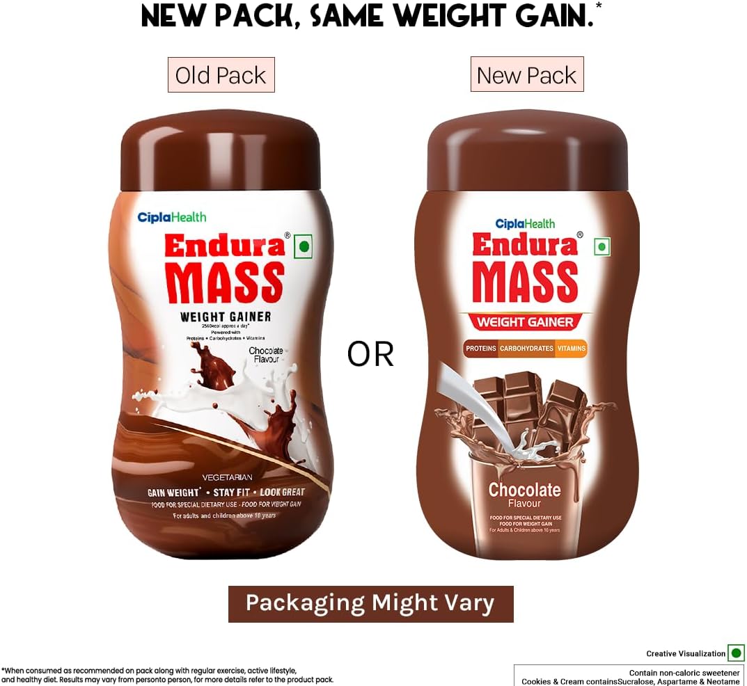 Endura Mass Weight Gainer 500gms- Chocolate Flavour