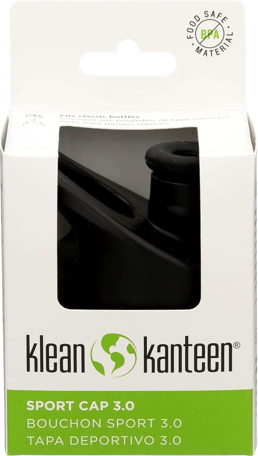 Klean Kanteen Sport Cap 3.0, Leak Resistant Water Bottle Cap with Safe and Soft Silicone Spout