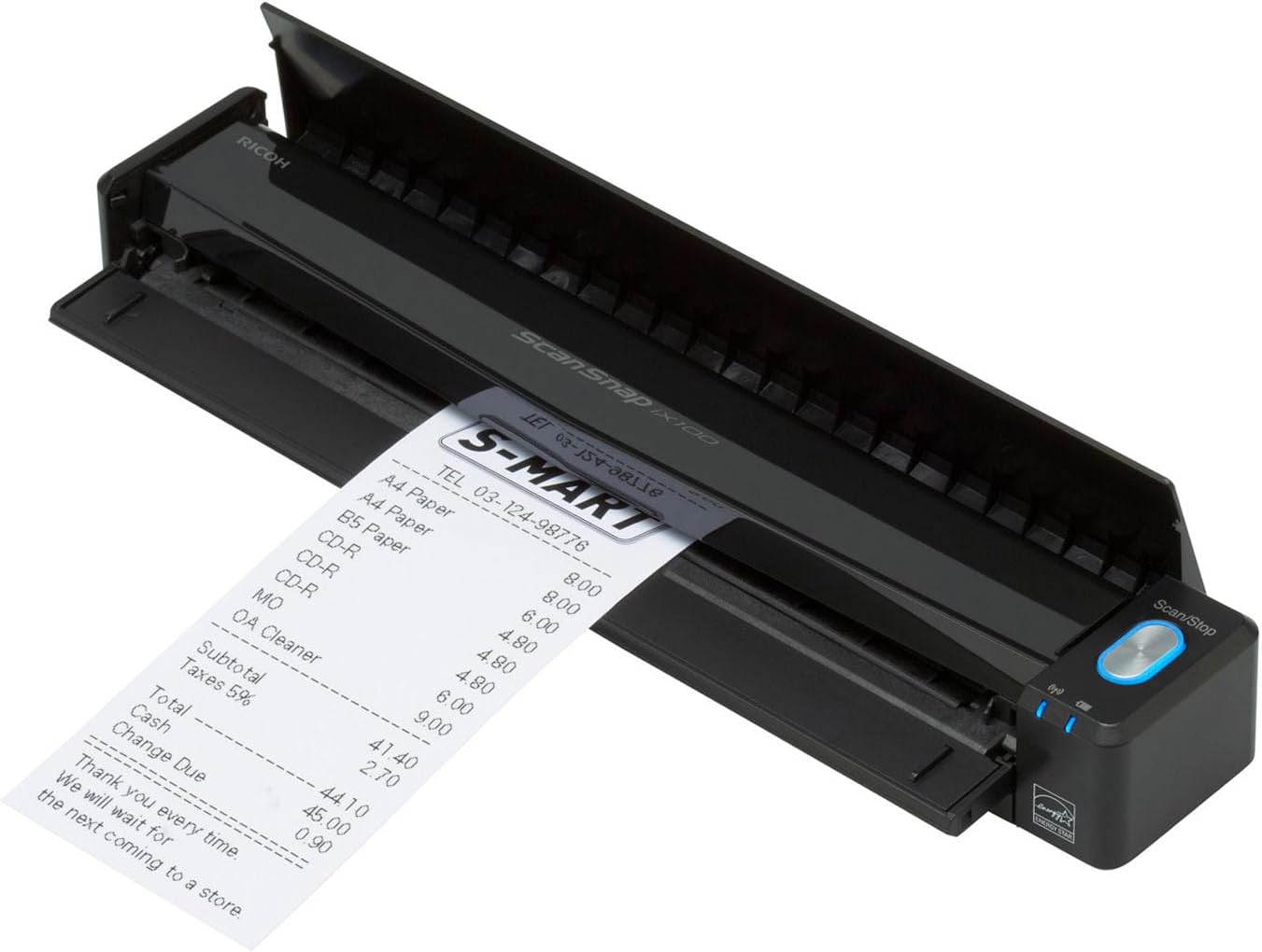 ScanSnap iX100 Wireless Mobile Portable Scanner, Black | For Mac or PC
