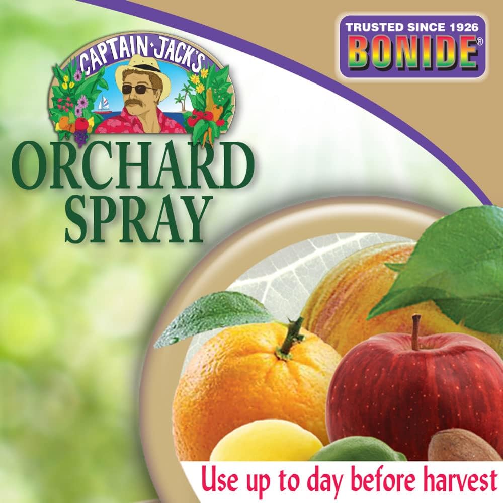 Bonide Captain Jack's Citrus, Fruit & Nut Orchard Spray, 32 oz | Ready-to-Spray, Multi-Purpose Fungicide, Insecticide, and Miticide