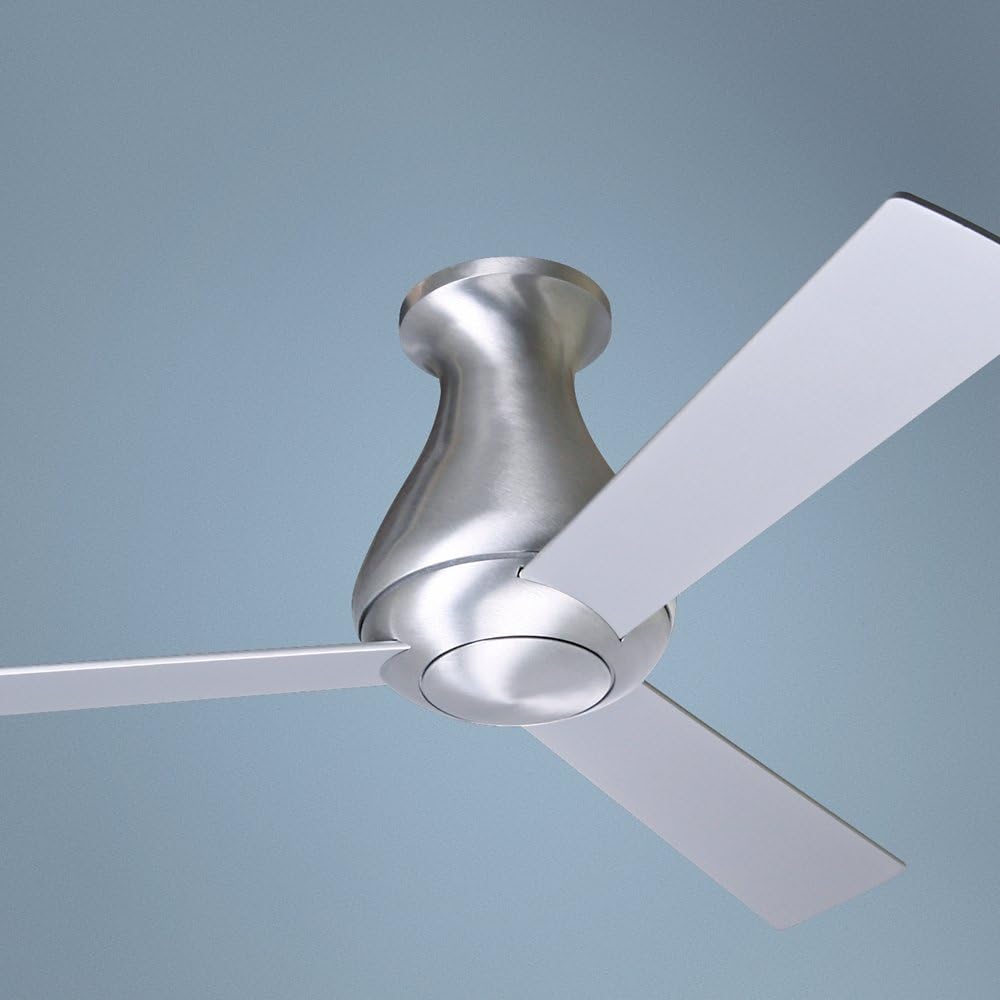 42" Modern Fan Altus Aluminum Finish Flush Mount Ceiling Fan