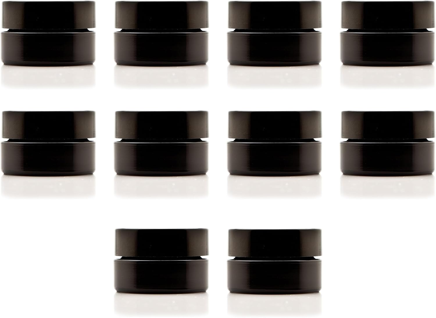 Infinity Jars 100 Ml (3.3 fl OZ) Glass Lotion Container with Lid, Refillable UV Cosmetic Jar for Creams, DIY, Travel, Body Butter | Small Wide Mouth Empty Lotion Jar, Airtight Cosmetic Container