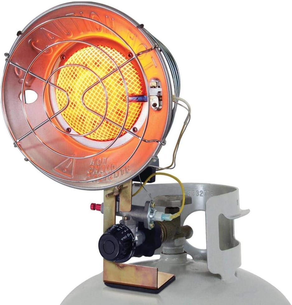 World Marketing of America TT-15CSA Propane(LP) Tank Top Heater with Tip-over Shut-off