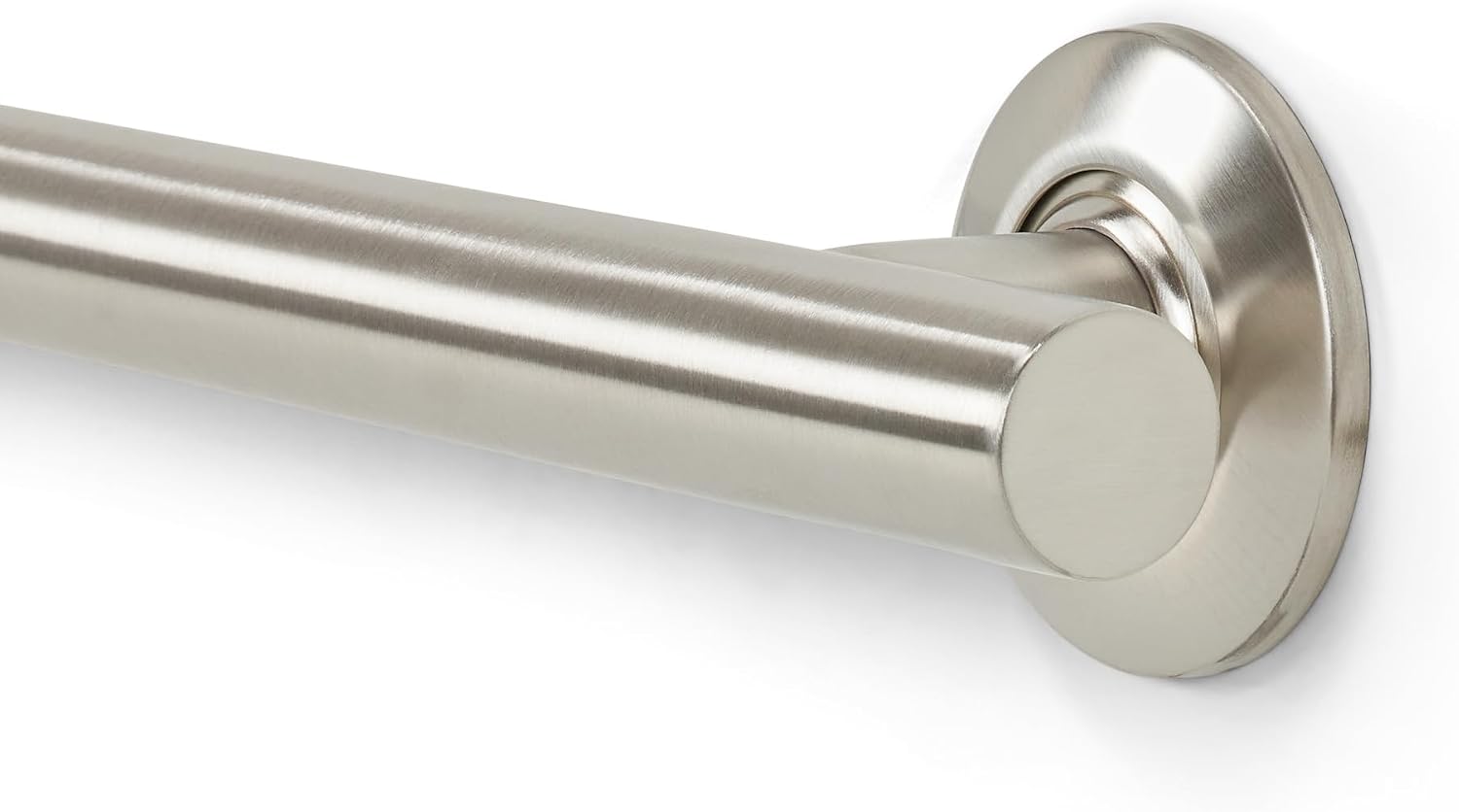 Seachrome 18-inch Coronado Designer Straight Bathroom Shower Grab Bar, Satin Stainless Steel, Brushed Nickel