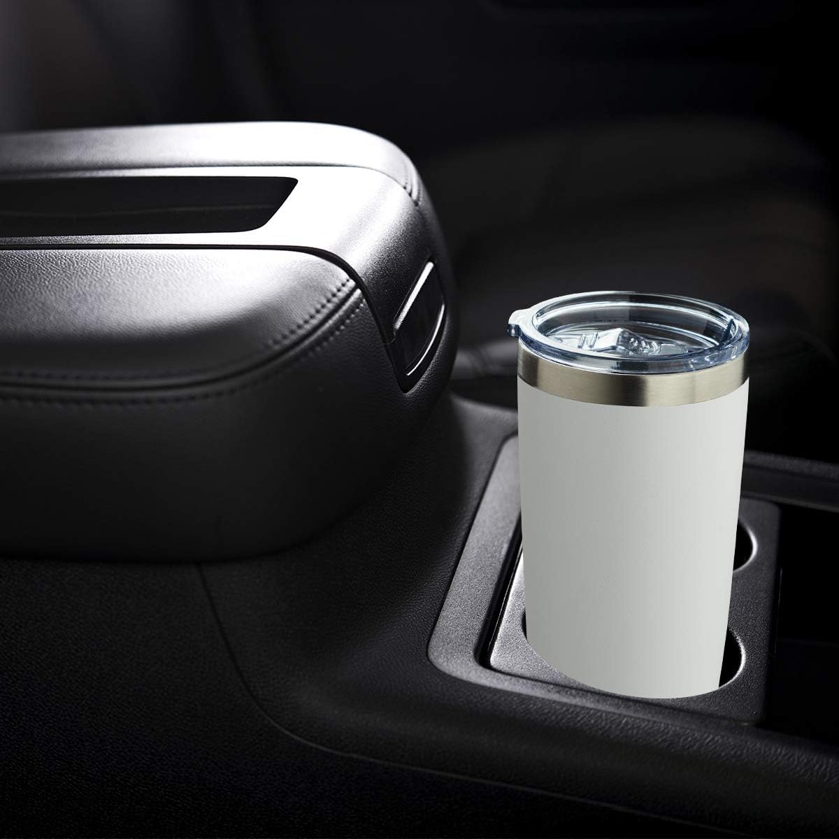 COMOOO 20oz Double Wall Vacuum Insulated Travel Mug