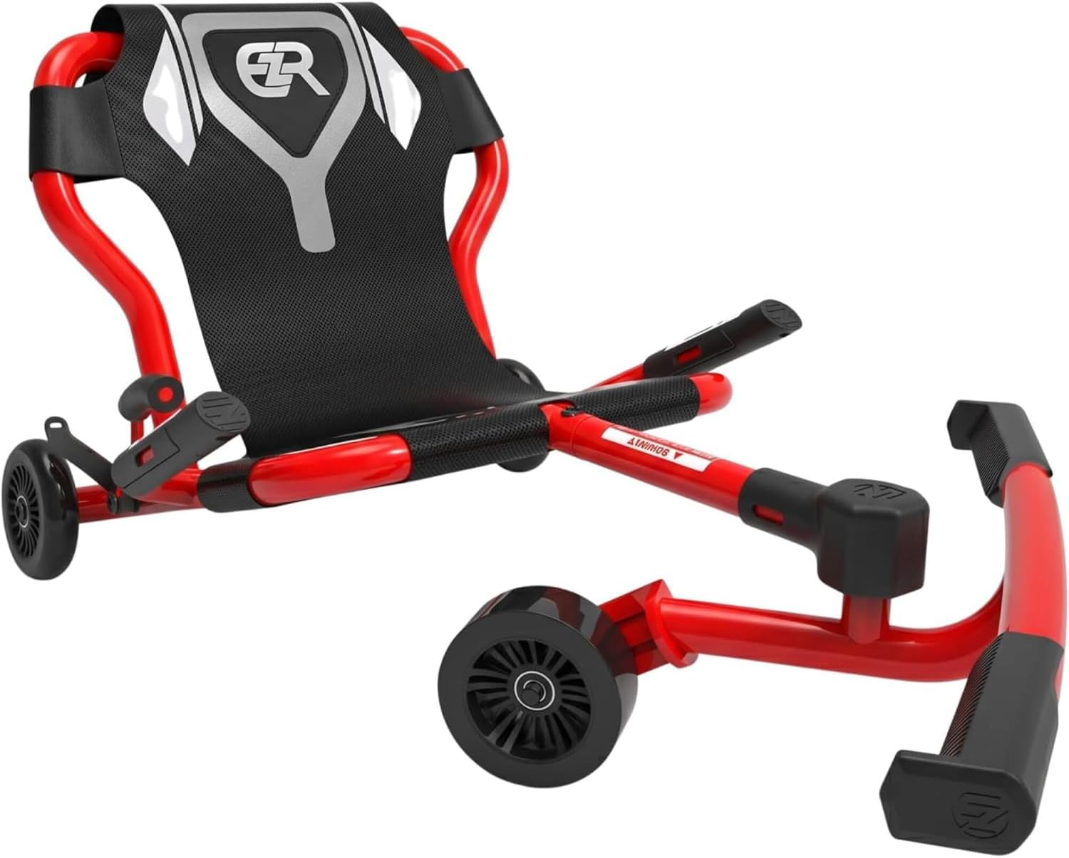 EzyRoller Classic X Ride On Toy for Kids, Ages 3-12, Up to 154 lbs - Black
