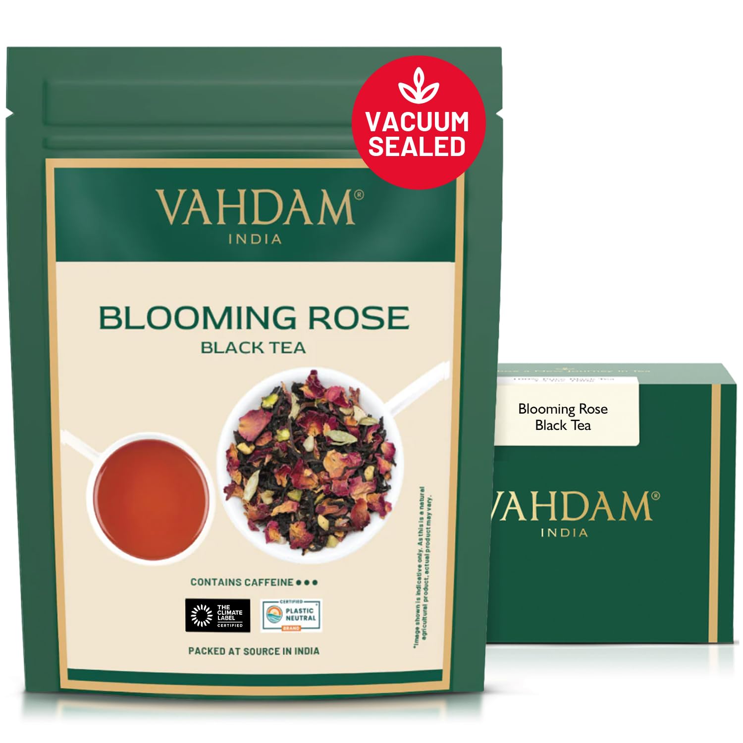 VAHDAM, Green Tea Leaves From Himalayas 170+ Cups (12oz) High Elevation Grown Green Tea Leaves From Himalayas | Pure Unblended Single Origin Green Loose Leaf Tea | Vacuum Sealed