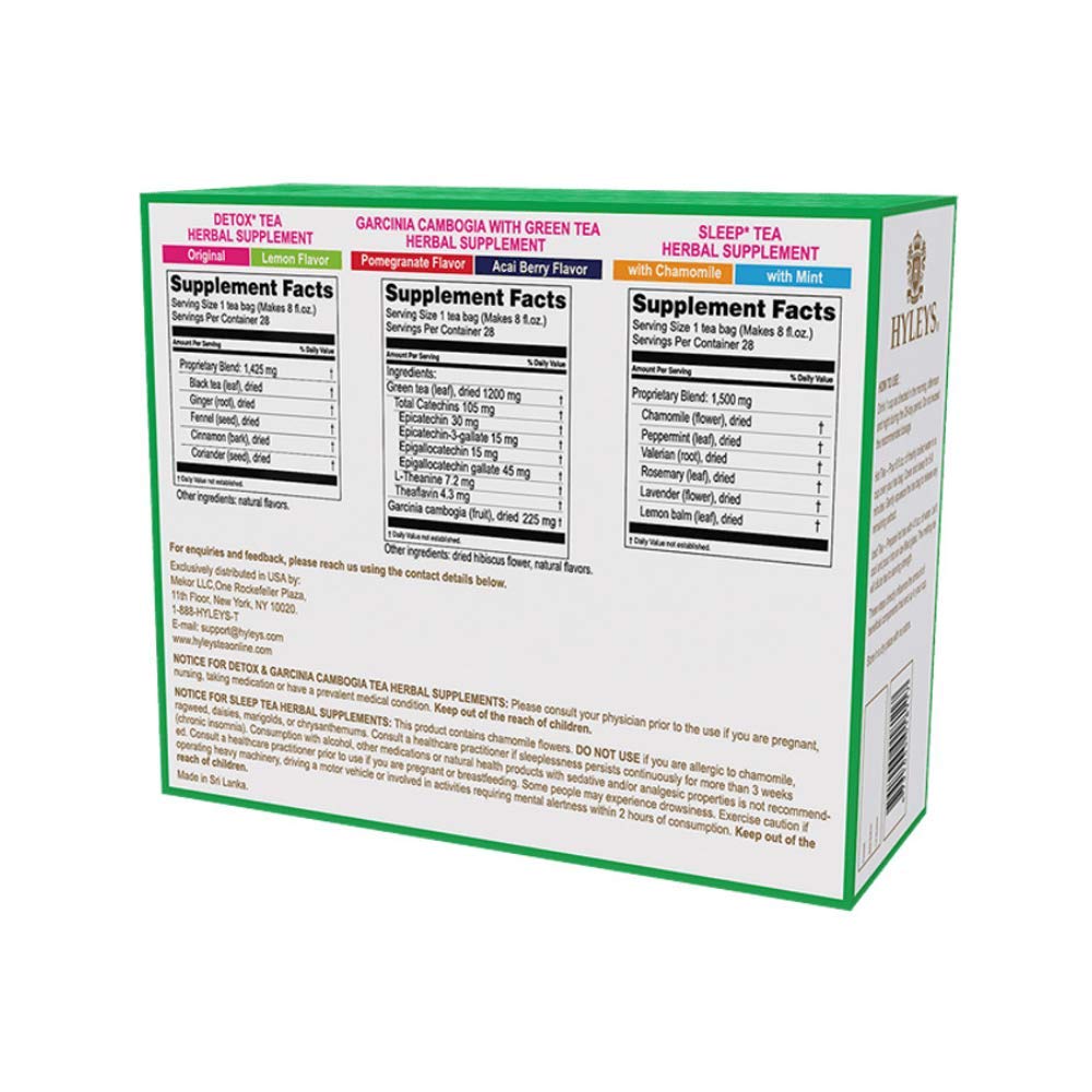 Hyleys 14 Day Weight Loss Tea, Garcinia & Matcha Green Tea, 42 Tea Bags