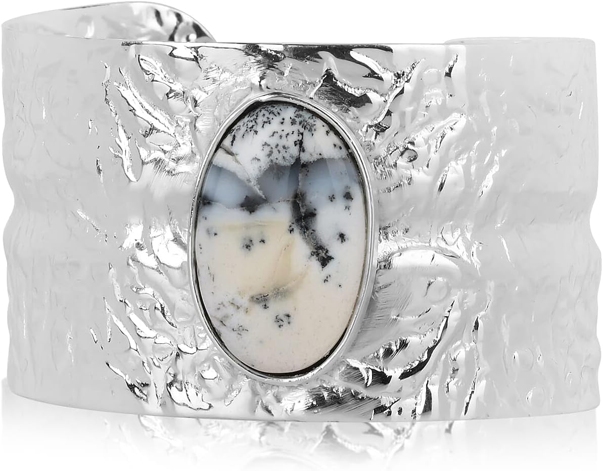 SHOP LC DELIVERING JOY Handmade Gemstone Cuff Bracelet