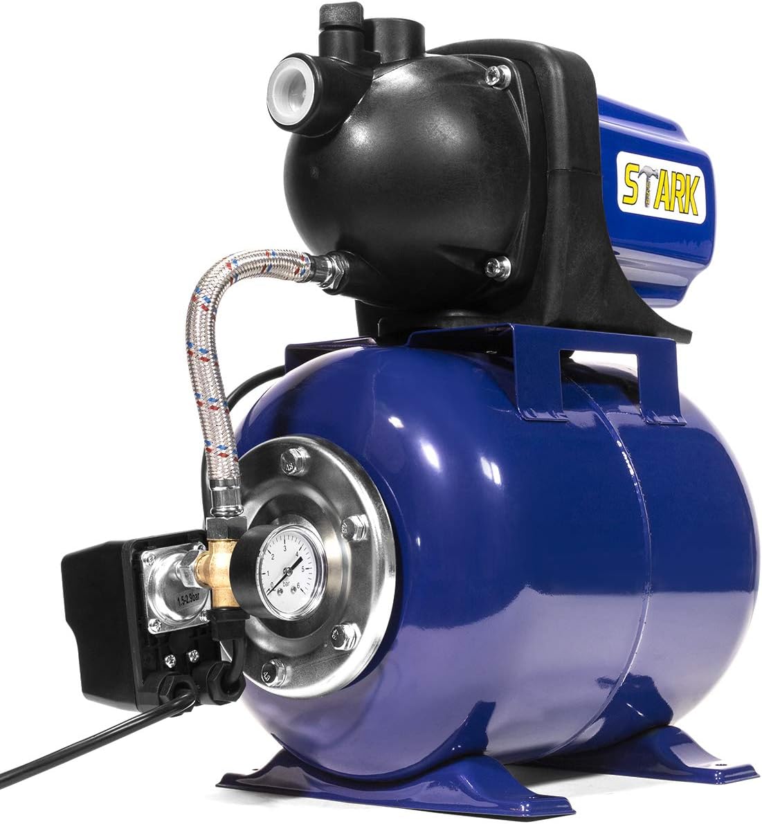 XtremepowerUS 1.6HP Water Transfer Pump w/Automatic Electronic Controller 1268GPH Shallow Well Pump Garden Booster Sprinkler Irrigation Lawn Farm