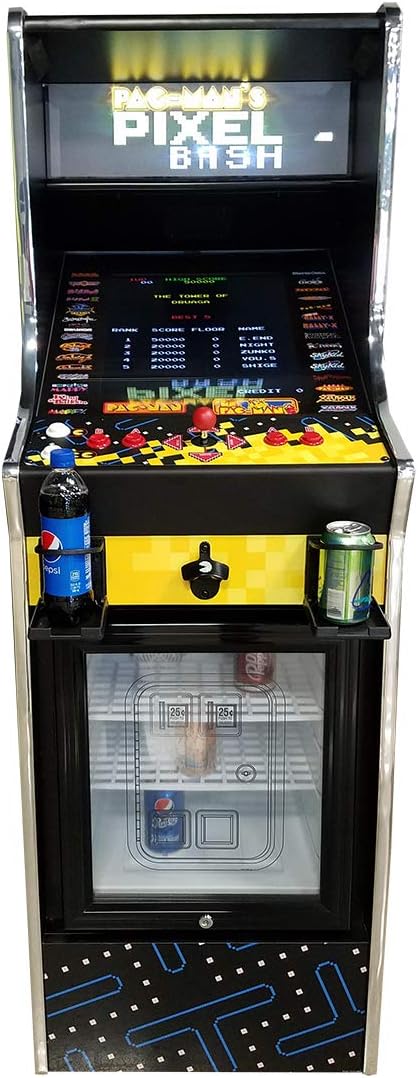 Pac-Man Pixel Bash Arcade Game Machine with Chill Cabinet