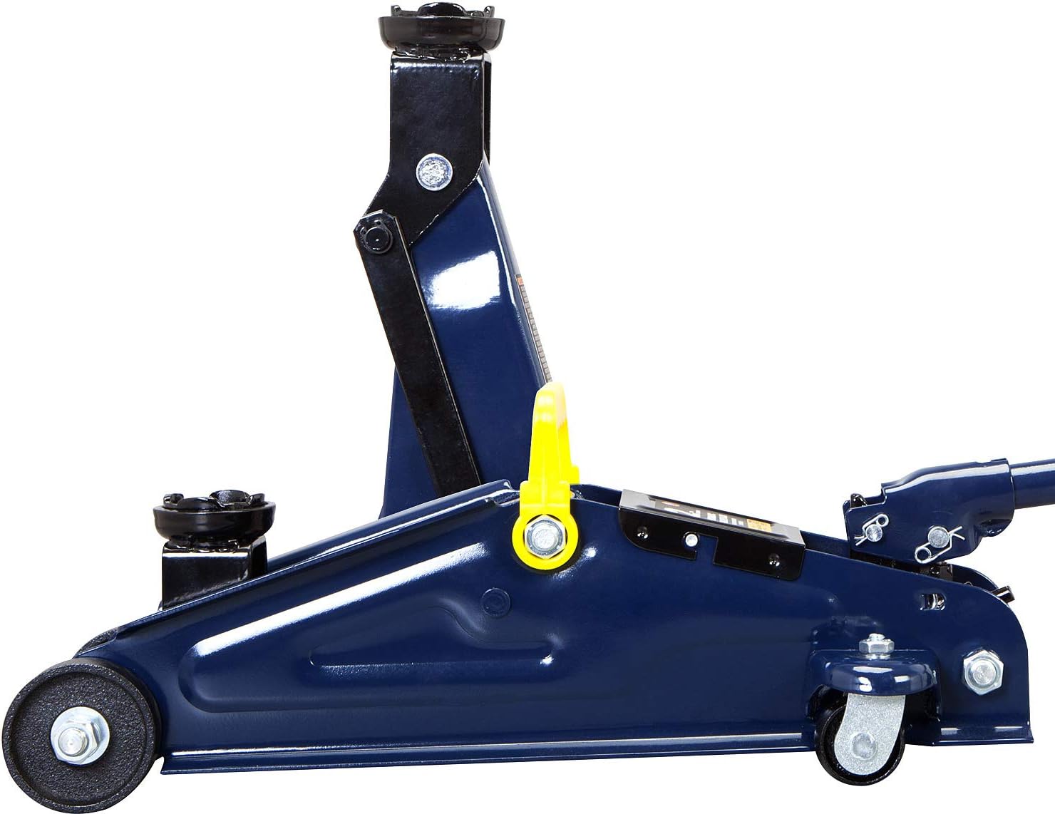 TCE TCET825051 Torin Hydraulic Low Profile Trolley Service/Floor Jack with Single Piston Quick Lift Pump, 2.5 Ton (5,000 lb) Capacity, Blue