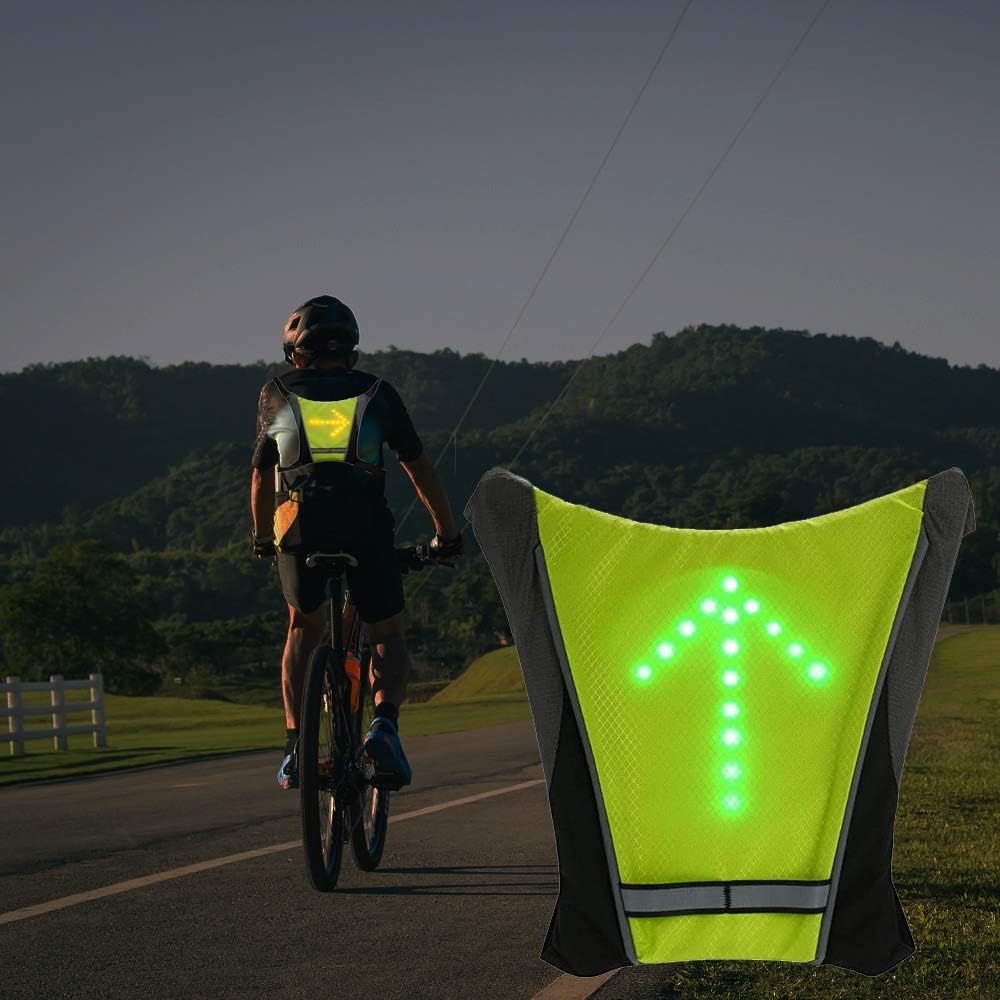 LED Turn Signal Safety Vest with Direction Indicator
