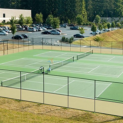 TANG 6' x 16' Privacy Fence Screen Beige Shade Cloth with Grommets, Chain Link Fence Panels Outdoor Mesh Fabric Fencing, Balcony Windscreen Cover