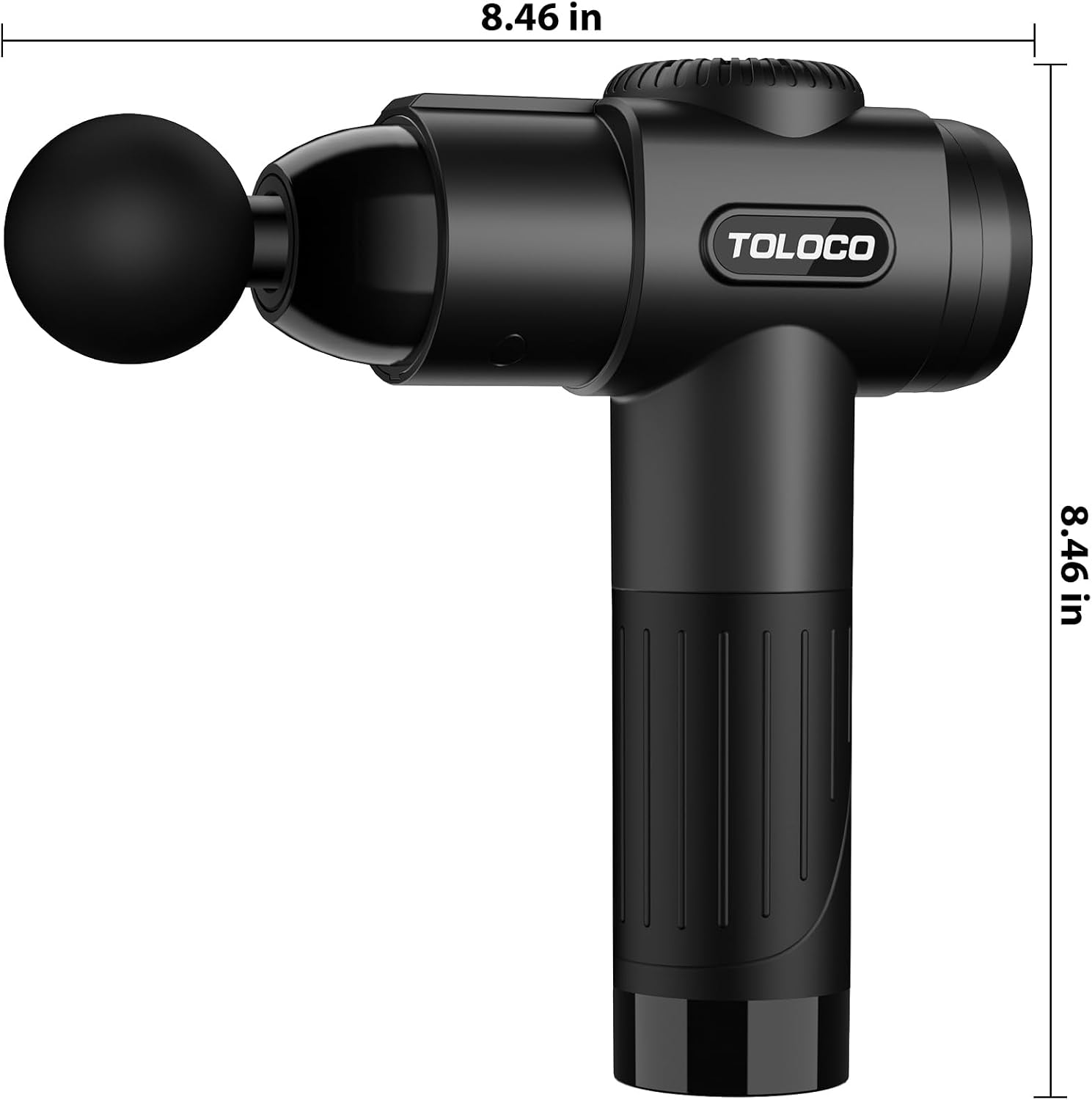 TOLOCO Massage Gun, Deep Tissue Back Massage for Athletes for Pain Relief, Percussion Massager with 10 Massages Heads & Silent Brushless Motor