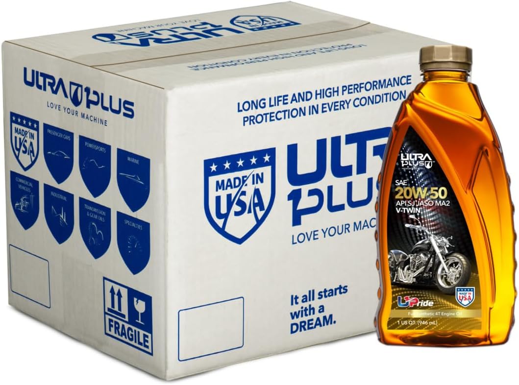 20W-50 Full Synthetic V-Twin 4T Motorcycle Engine Oil 5 Gallon Pail