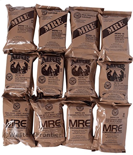Western Frontier Ultimate MRE Case Bundle - 24 Meals, A&B 2018 | MRE Case Bundle - Western Frontier Guarantee, Military Surplus, 24 Meals