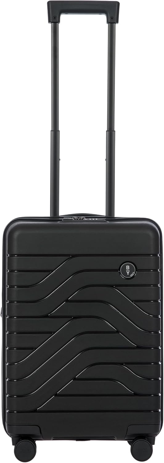 Bric's B|Y Ulisse Checked Luggage with Spinner Wheels – Expandable Lightweighted Hard Shell Suitcase, TSA Combination Lock - Removeable Wash Bag Included - 30 Inch, Mango