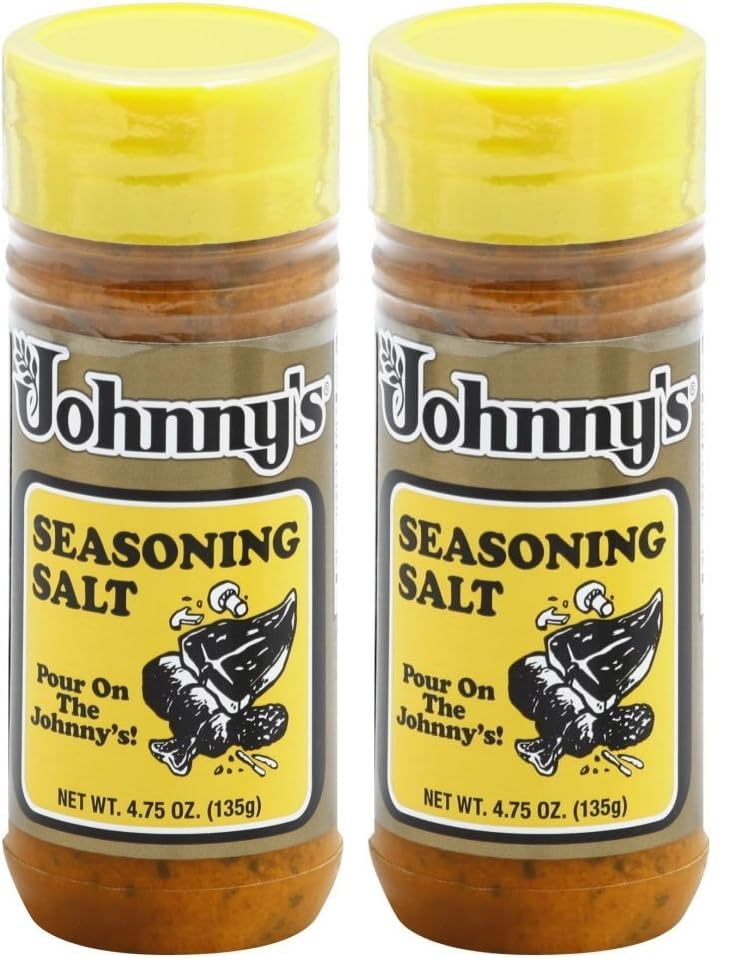 Johnny's - Seasoning Salt - 4.75 oz | Classic All-Purpose Seasoning, Great For Meats, Vegetables, Fries, Soups, Grilling, Roasting & Everyday Cooking
