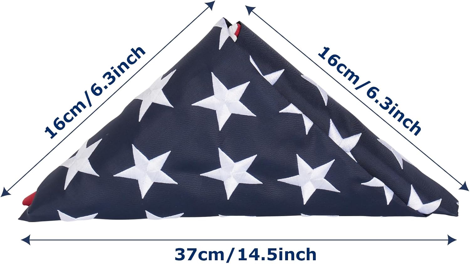 TOPFLAGS American Flag 4x6 Heavy Duty Outdoor US Flags for Outside Embroidered Stars USA Banner Sewn Stripes with Brass Grommets Vibrant Color