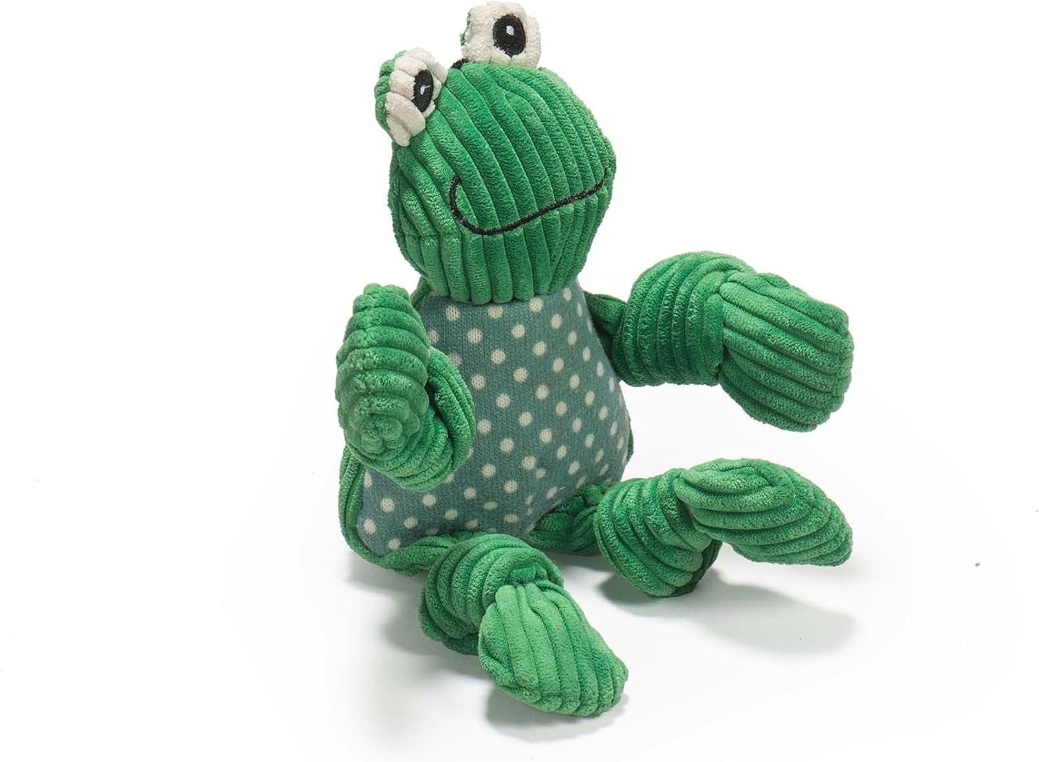 HuggleHounds Knottie Plush Dog Toy - Dog Stuffed Animal Toy, Squeaky Puppy Toys, for Small, Medium & Large Dogs, Durable Plush to Keep Them Busy - Ms Maddie Sock Monkey, Large