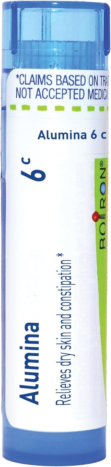 Boiron Alumina 6C for Dry Skin & Constipation - 80 Pellets | Single-medicine homeopathic pellets for Dry Skin & Constipation. Size: 80 Pellets.