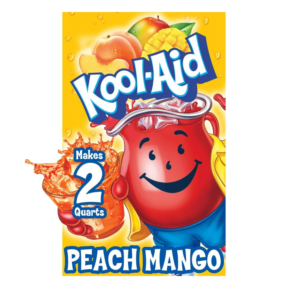 Kool Aid Powdered Packets - Peach Mango - 45 Envelopes