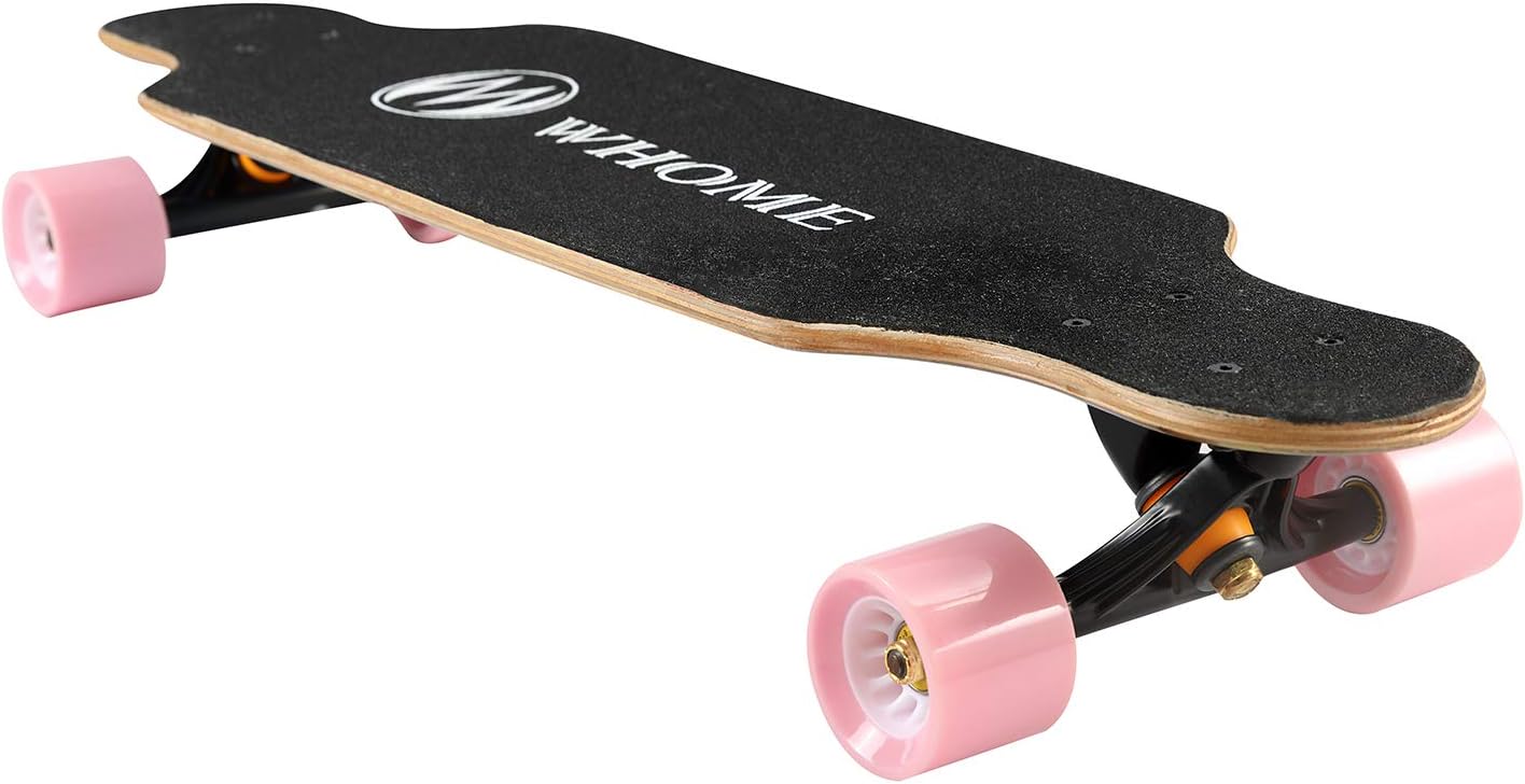 WHOME Longboard Skateboard - 31" Small Long Boards for Adults/Kids Teenagers/Girls Beginners/Boys Pro Cruiser Dancing Longboards with T-Tool