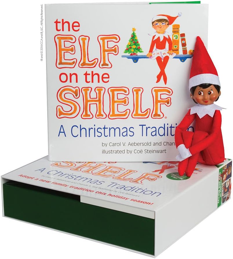 The Elf on The Shelf: A Christmas Tradition - (Girl Scout Elf with Brown Eyes) - Includes Artfully Illustrated Storybook