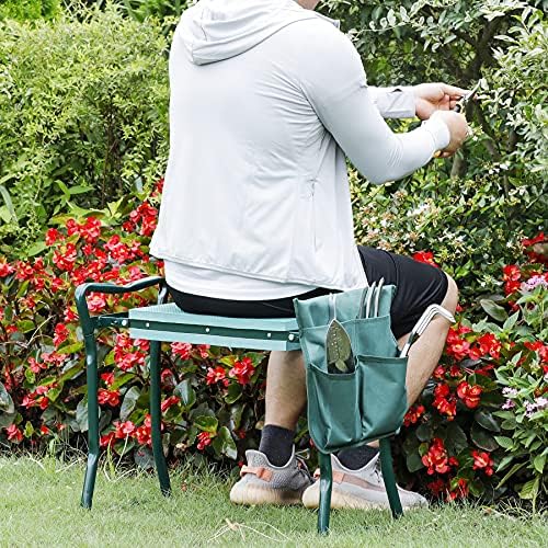 Folding Garden Kneeler Bench, Heavy Duty Garden Stool Kneeling Pad, Bench Seat for Kneeling to Prevent Knee Pain