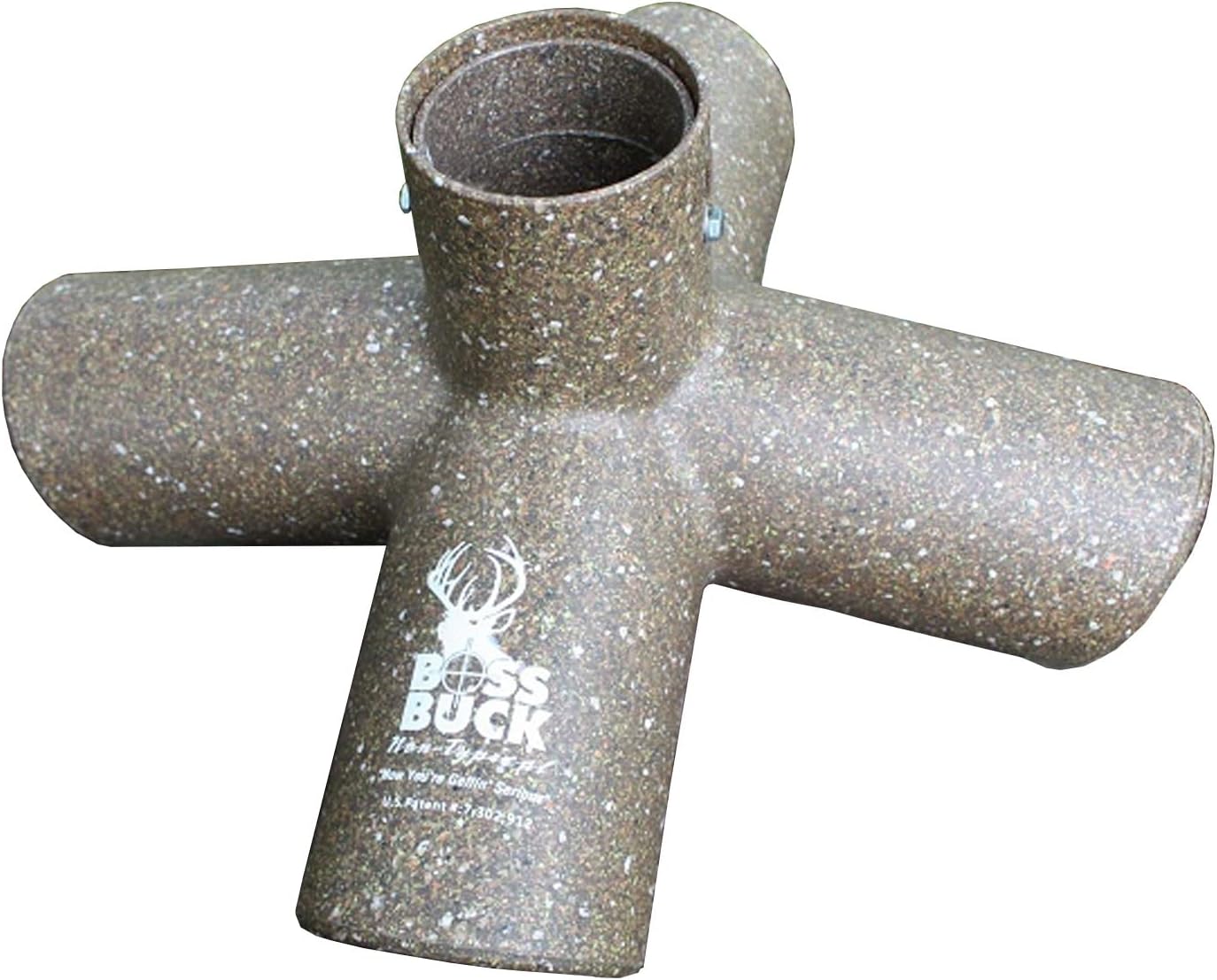 BOSS Buck Protein 4 Way Gravity Head | Hunting Durable Gravity Feed Delivery System with 4 Feeding Tubes for 4 Legged Game Feeder, Roto-Molded