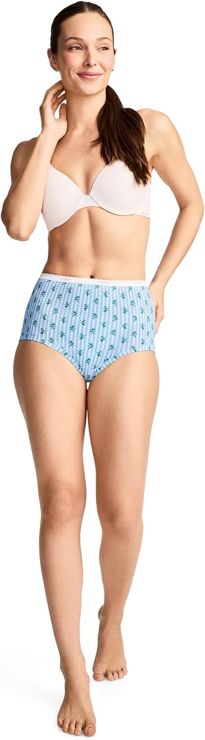 Jockey Women's Underwear Plus Size 100% Cotton Classic Brief - 3 Pack