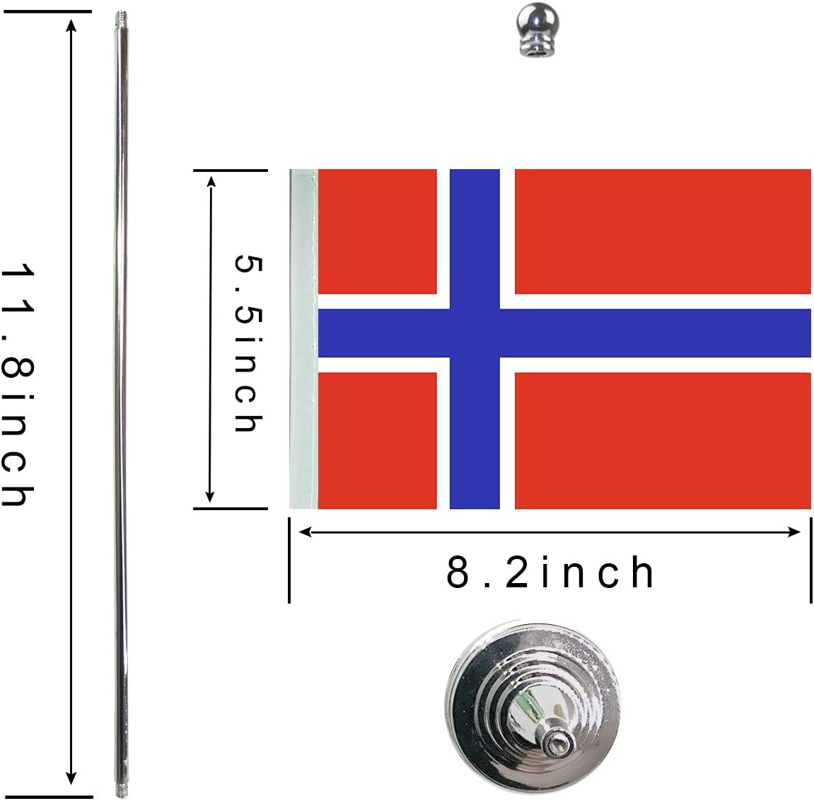 Nicaragua Flag - Table & Desk Flag, Office Decor, Festival Banners