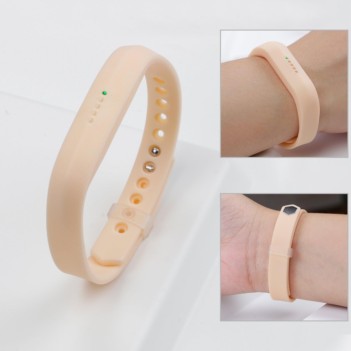 LEEFOX Compatible with Flex 2 band, Adjustable Replacement for Flex 2 Accessory Silicon Wristband w/Fastener Clasp Fitness Strap for Original Flex 2